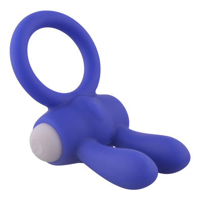 Anel de Coco de Coelho Vibrator Anel de Pênis com contas para estimulação extra