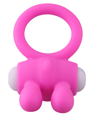 Anel de Coco de Coelho Vibrator Anel de Pênis com contas para estimulação extra