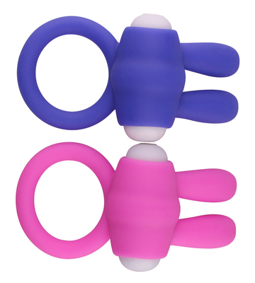 Anel de Coco de Coelho Vibrator Anel de Pênis com contas para estimulação extra