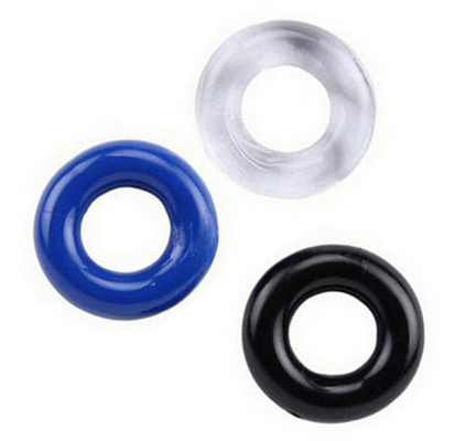 Utensílios de silicone para homens Bloco de cristal colorido Anel de esperma Anel de atraso Anel Produtos divertidos para adultos