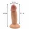 Vibrador anal realístico de Mini Size 11cm com o vibrador masculino do sexo do produto da amostra grátis do silicone do vibrador da vagina do copo da sução