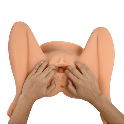 Da boneca grande masculina realística do sexo do burro 3D do Masturbator do silicone 9KG canais dobro