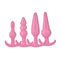 O sexo anal impermeável brinca cor-de-rosa material/roxo do TPE do silicone do Massager da próstata