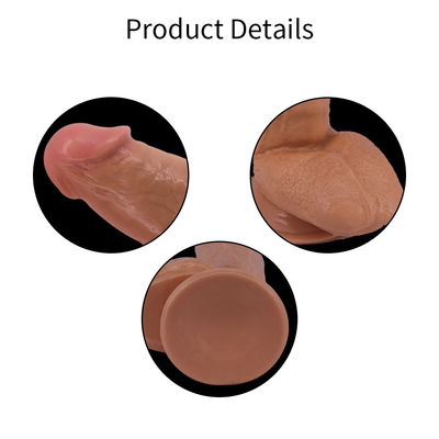 Cores personalizadas Disponíveis Dildos de PVC preto para mulheres Jogos sexuais realistas enormes