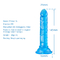 silicone Jelly Dildo Female Sex Toys realística macia de 26mm*146mm