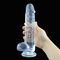 Varas transparentes do falo de Crystal Realistic Dildo Sex Toy para mulheres